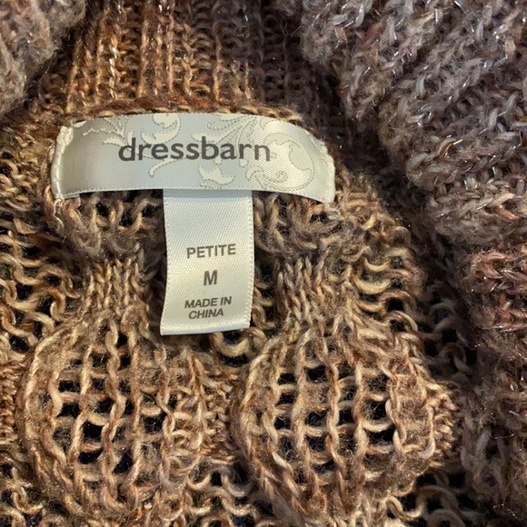 Dress Barn knit short sleeve sweater vest multi colors with a bit of shimmer - Picture 3 of 9